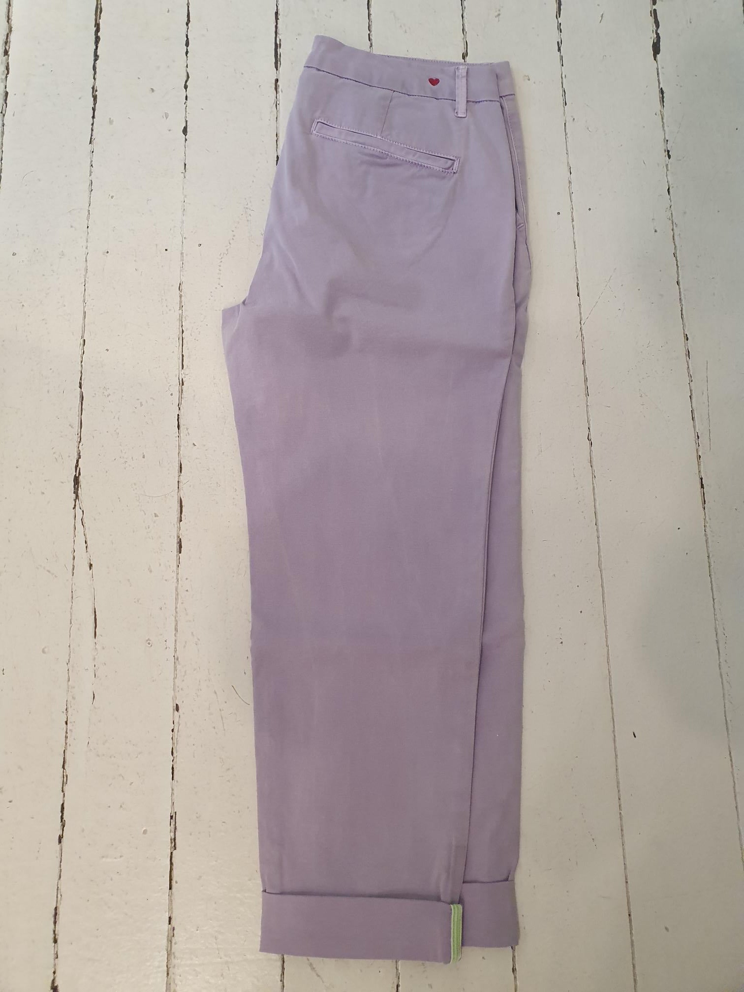 Roll Up Trouser with Trim