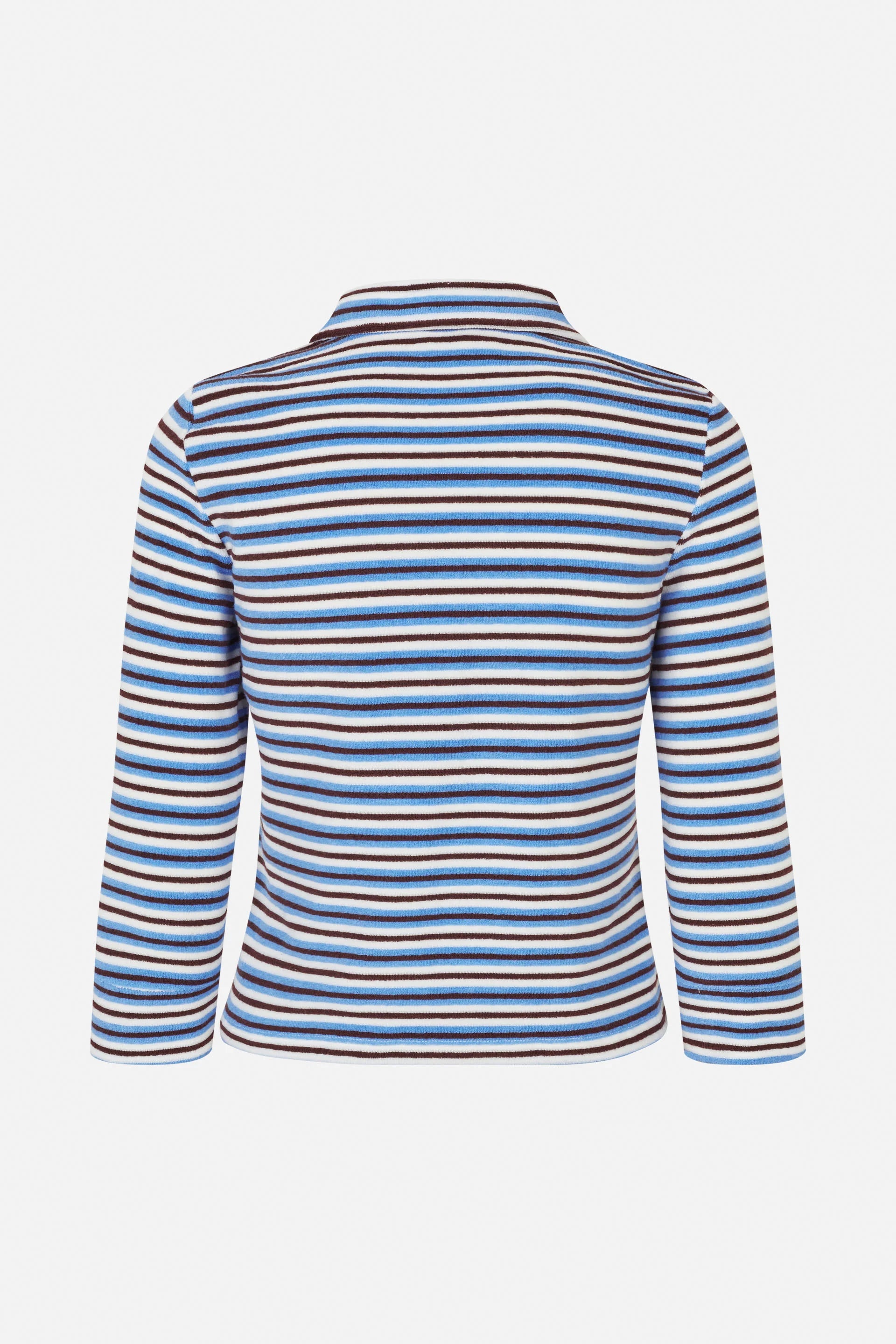 Jannike Cardigan/Shirt - Wedgewood Stripebau