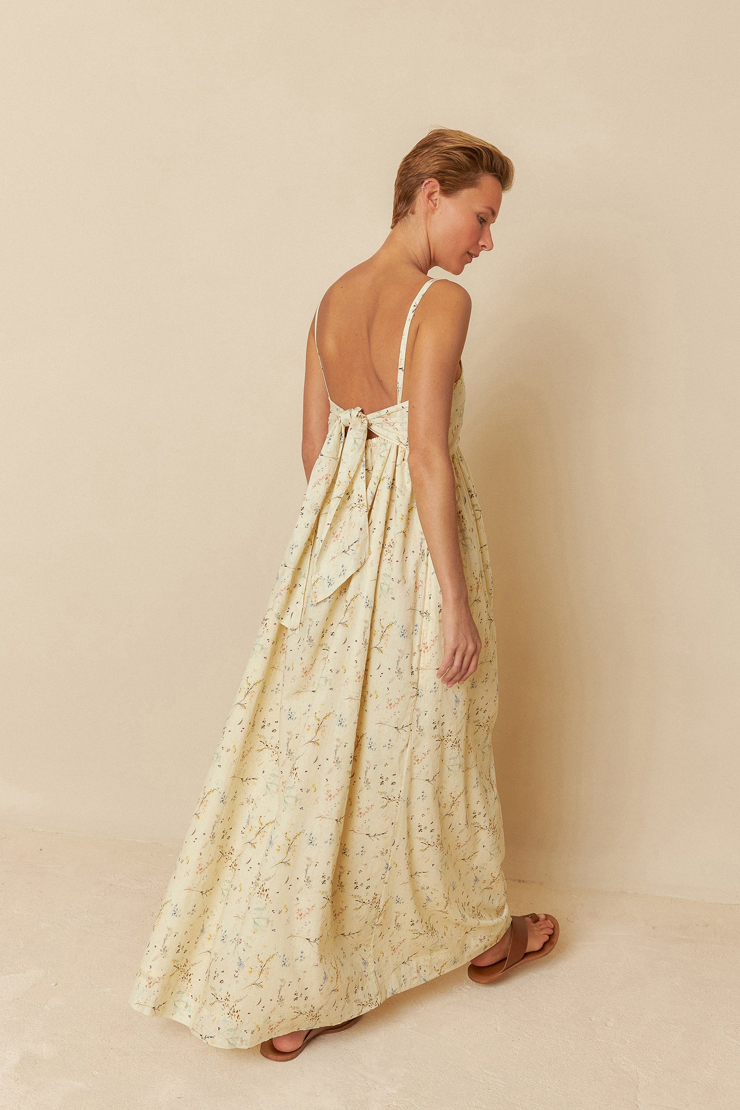 Cream Cotton Voile Dress