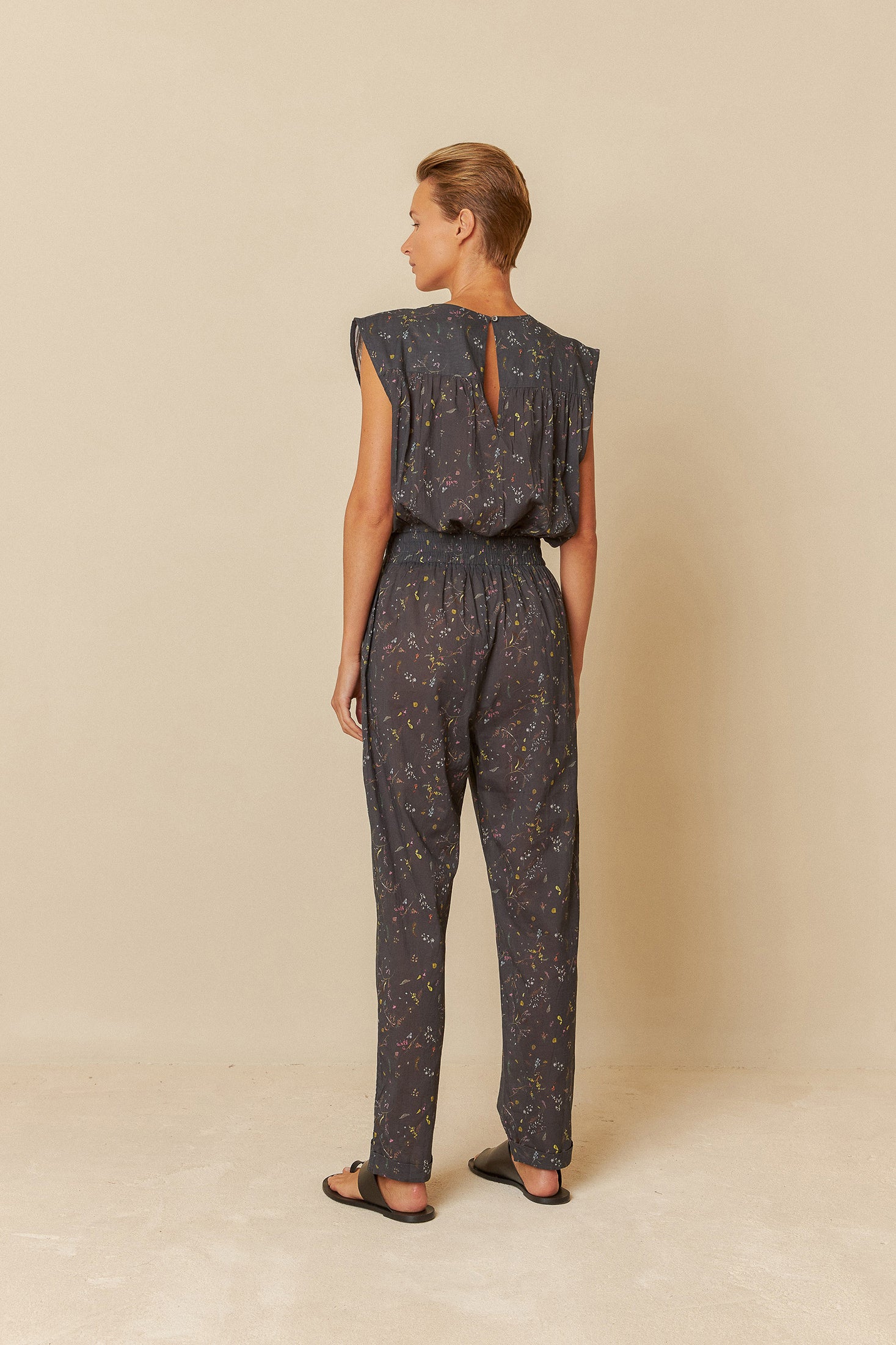 Printed Cotton Jumpsuit