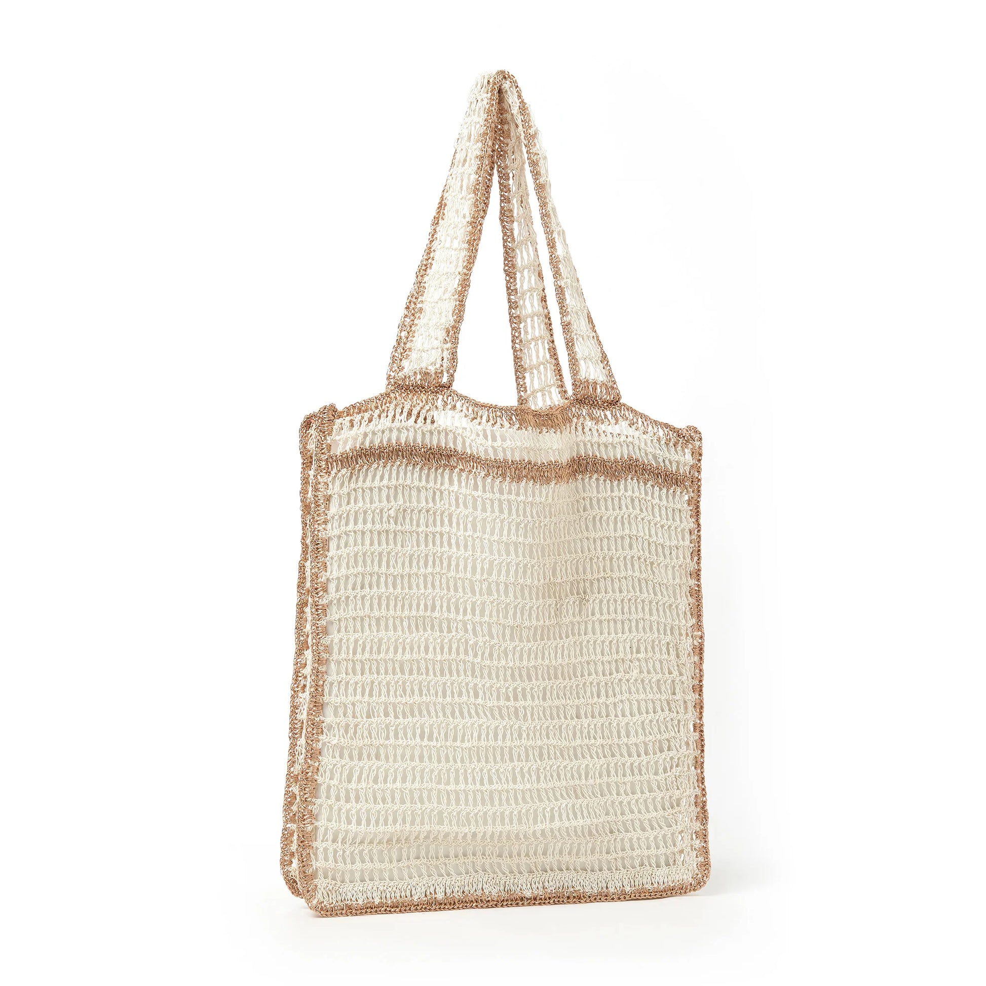 Lani Beach Bag - Pearl and gold