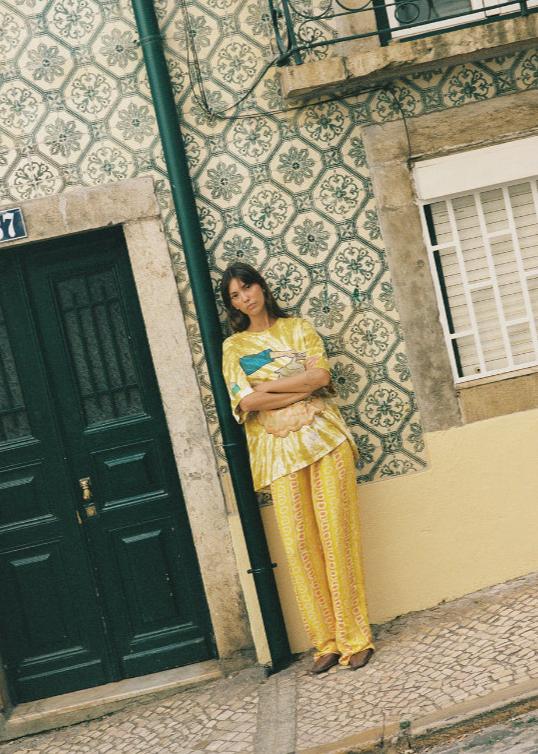 Sun Stripe Straight Leg Pant