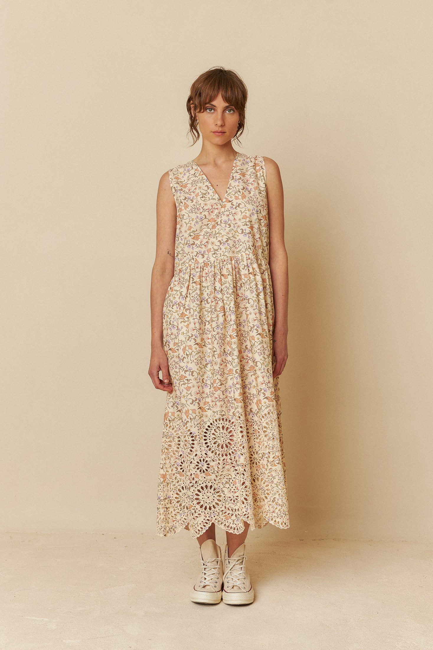 Cotton Lacework Dress