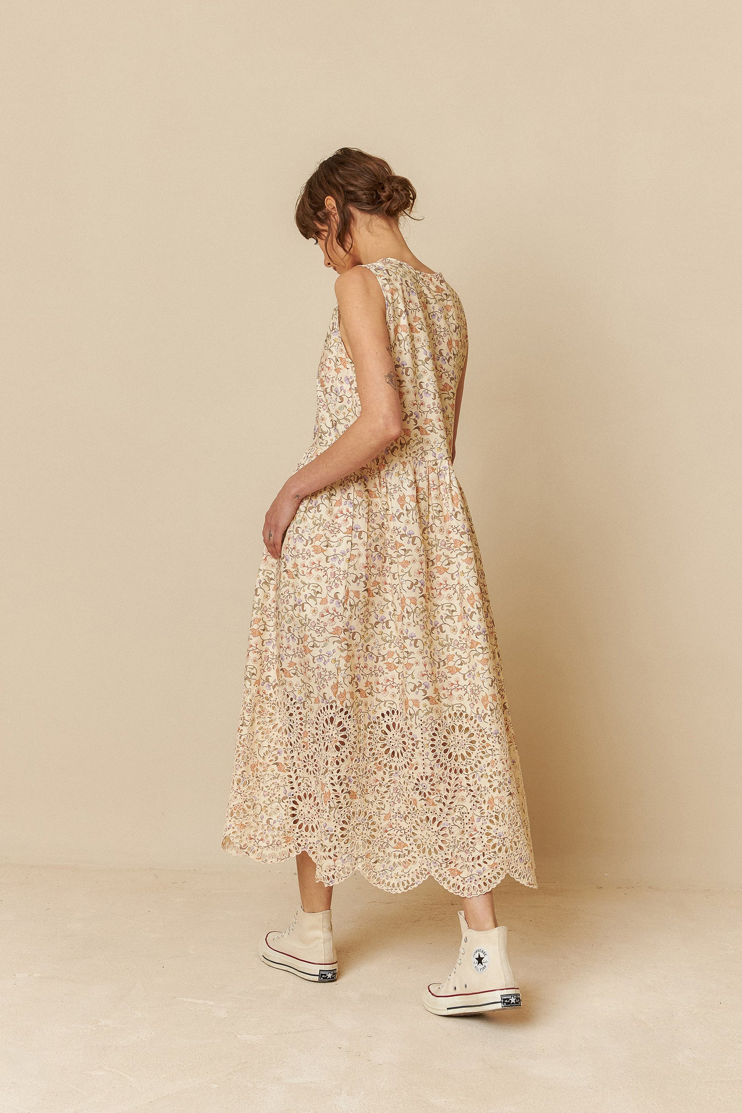 Cotton Lacework Dress