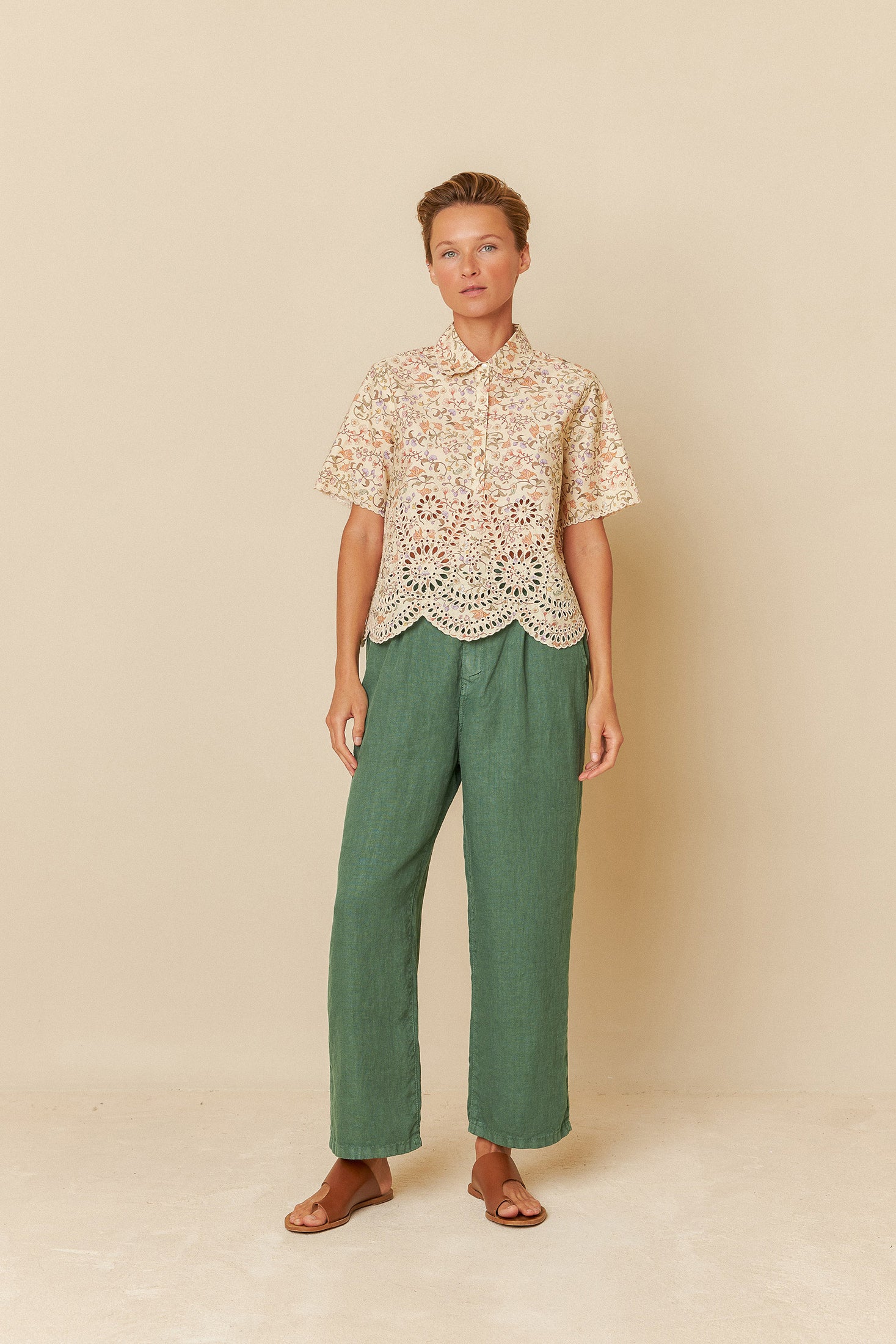 Cotton Lacework Shirt