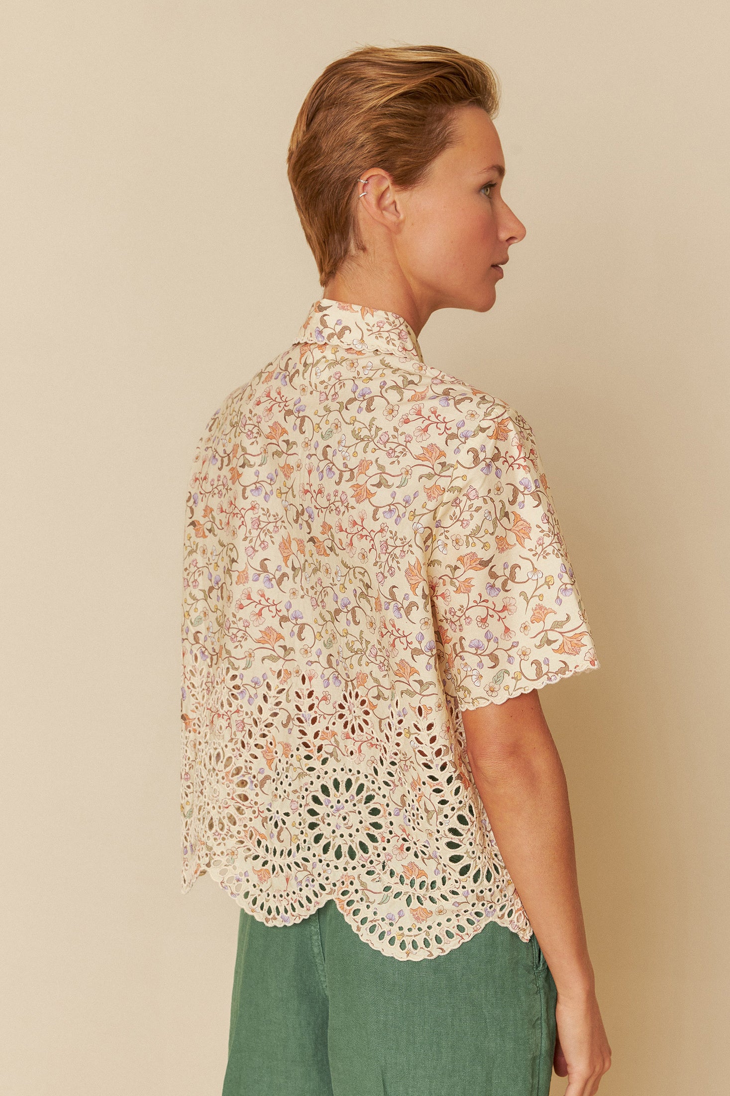 Cotton Lacework Shirt