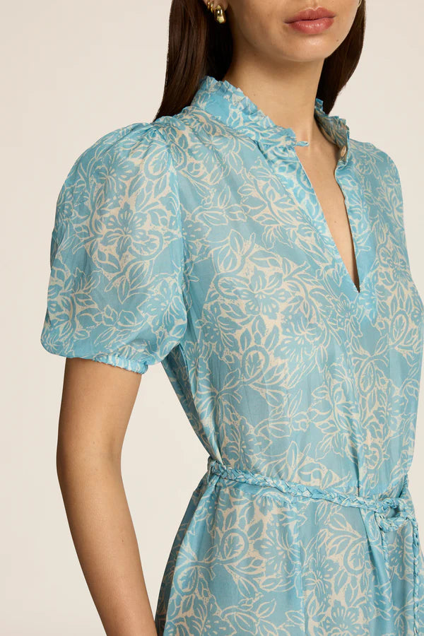 Oceanus Maxi Dress - Lantana Aquamarine