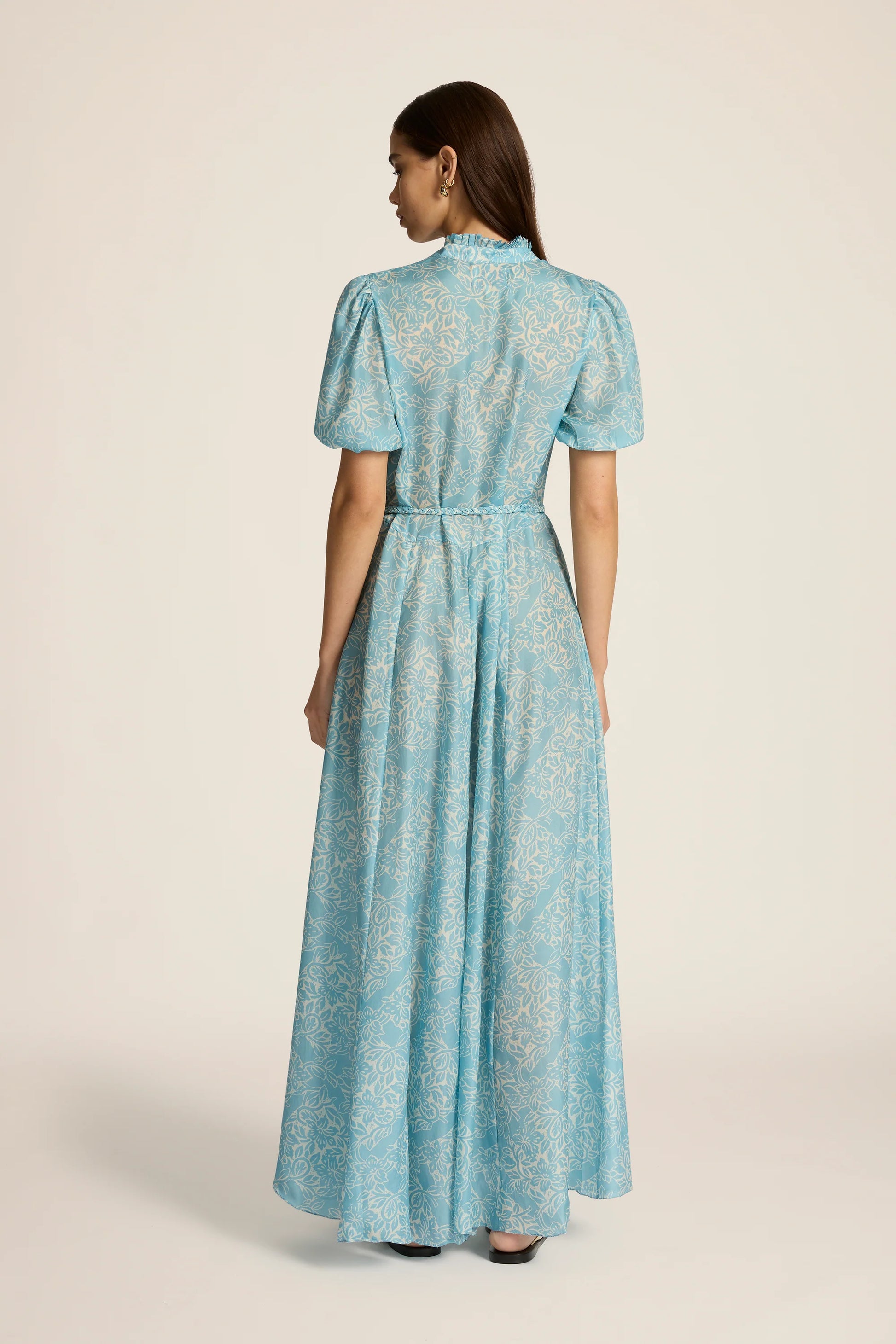 Oceanus Maxi Dress - Lantana Aquamarine