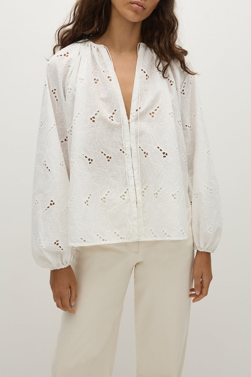 Thora Broderie Blouse