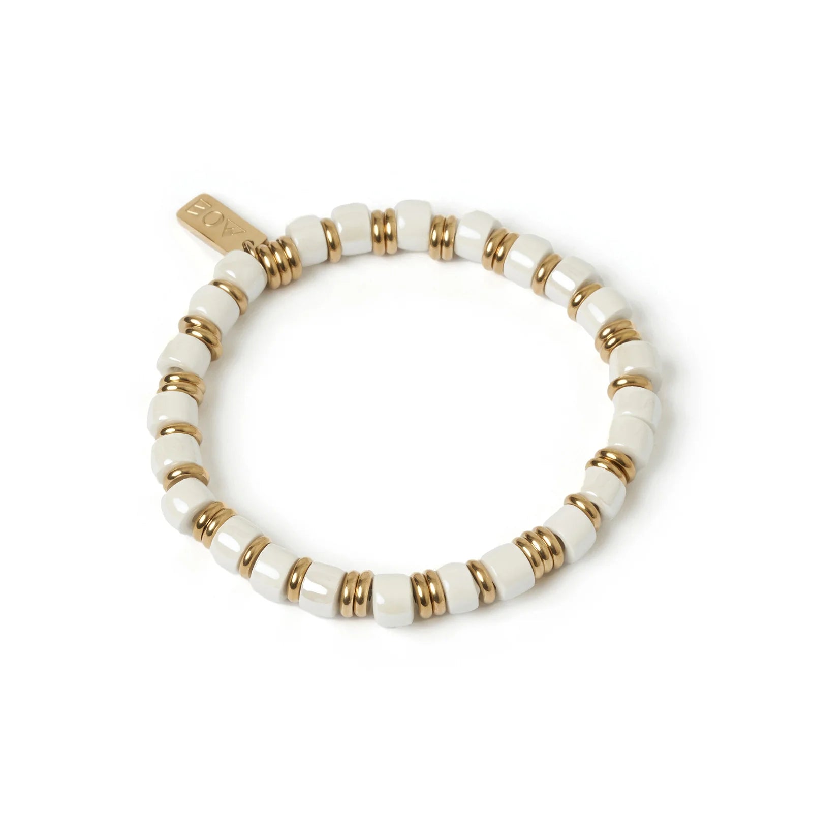 Skylar Ceramic and Gold Bracelet