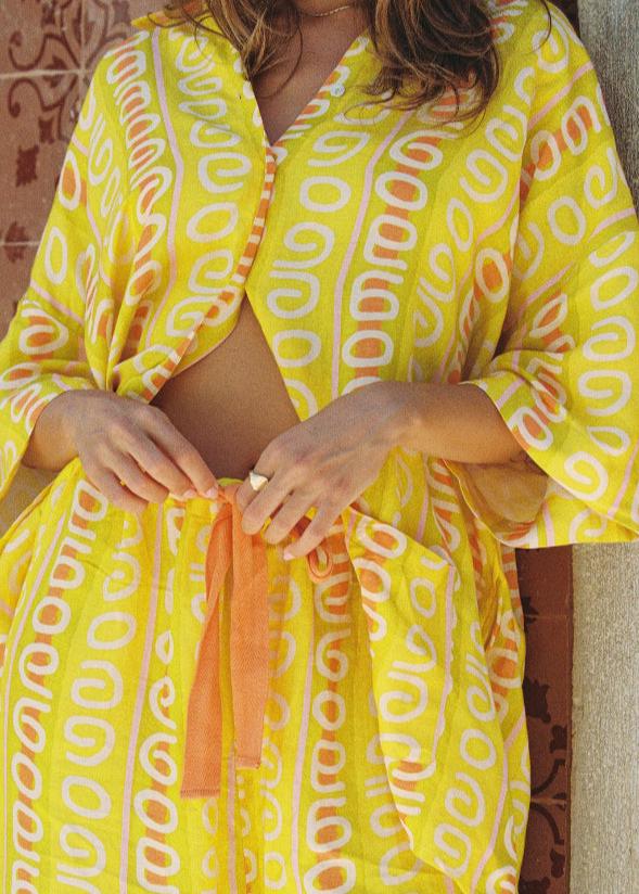 Sun Stripe Straight Leg Pant