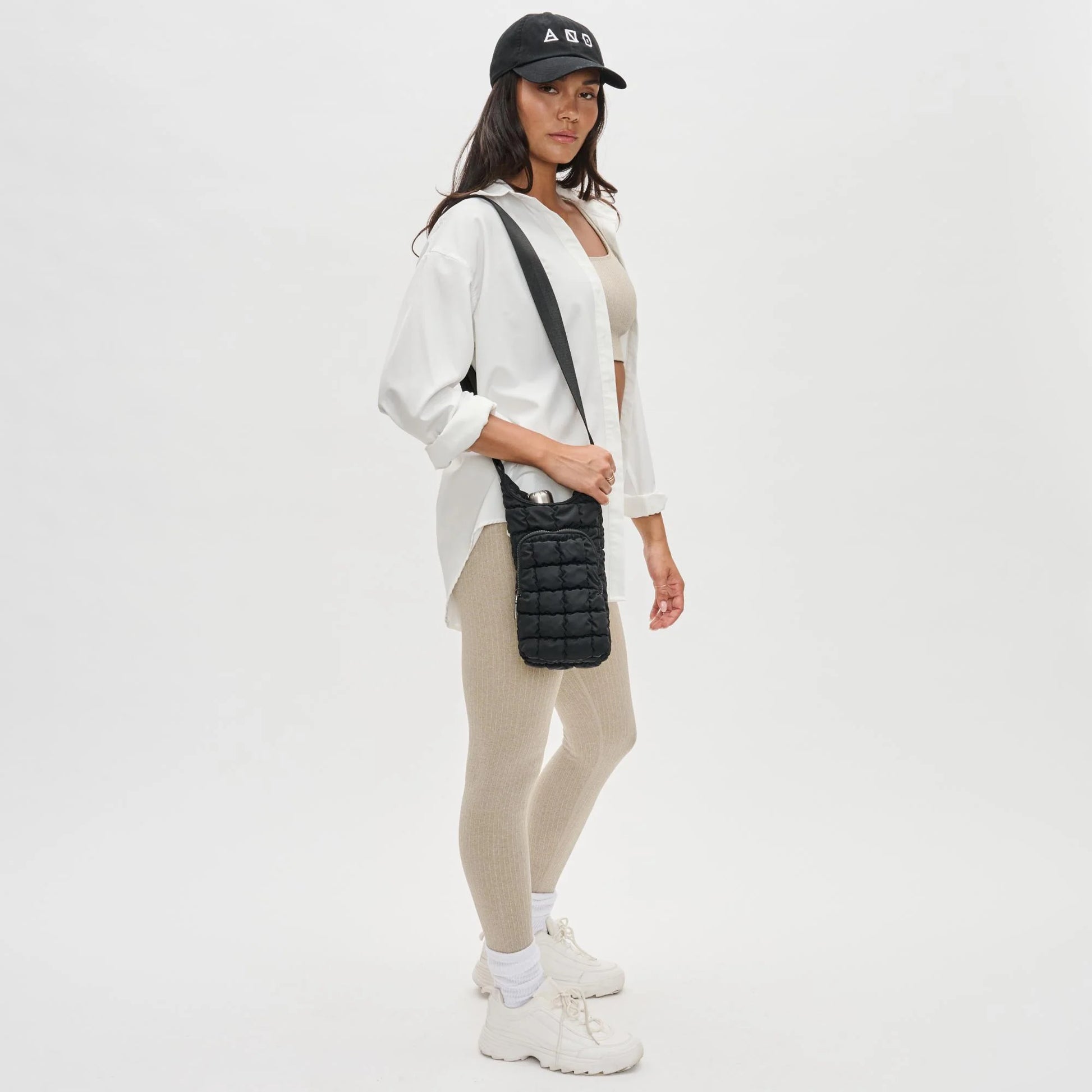 Let it Flow Quilted Water Bottle Crossbody