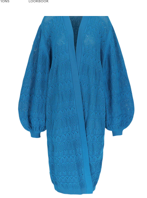 Long Lace Balloon Cardigan