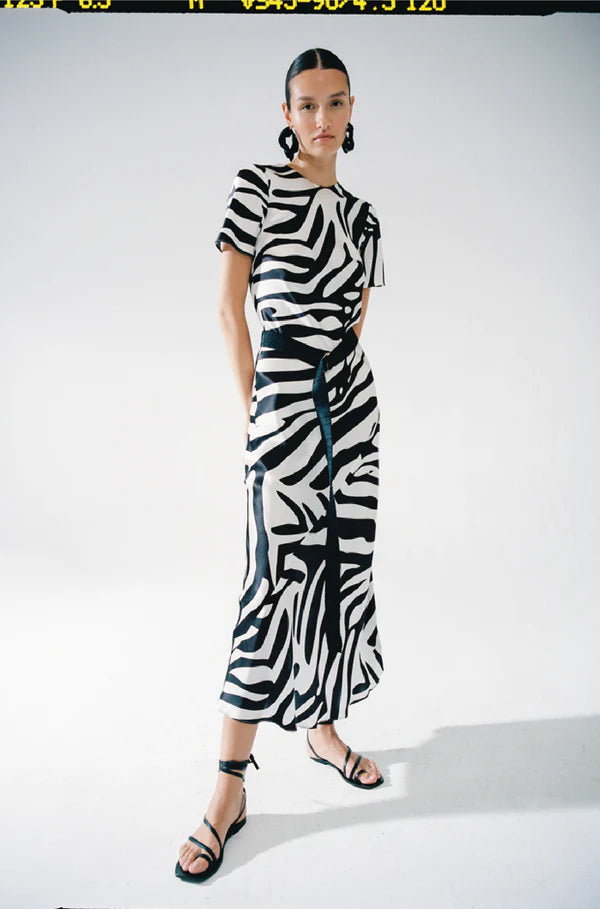 Short Sleeve Bias dress - Lemur Matisse