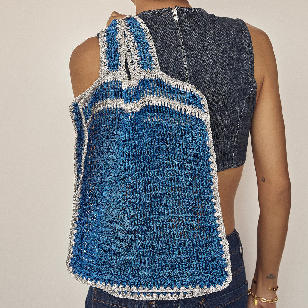 Lani Beach Bag - Pearl and gold