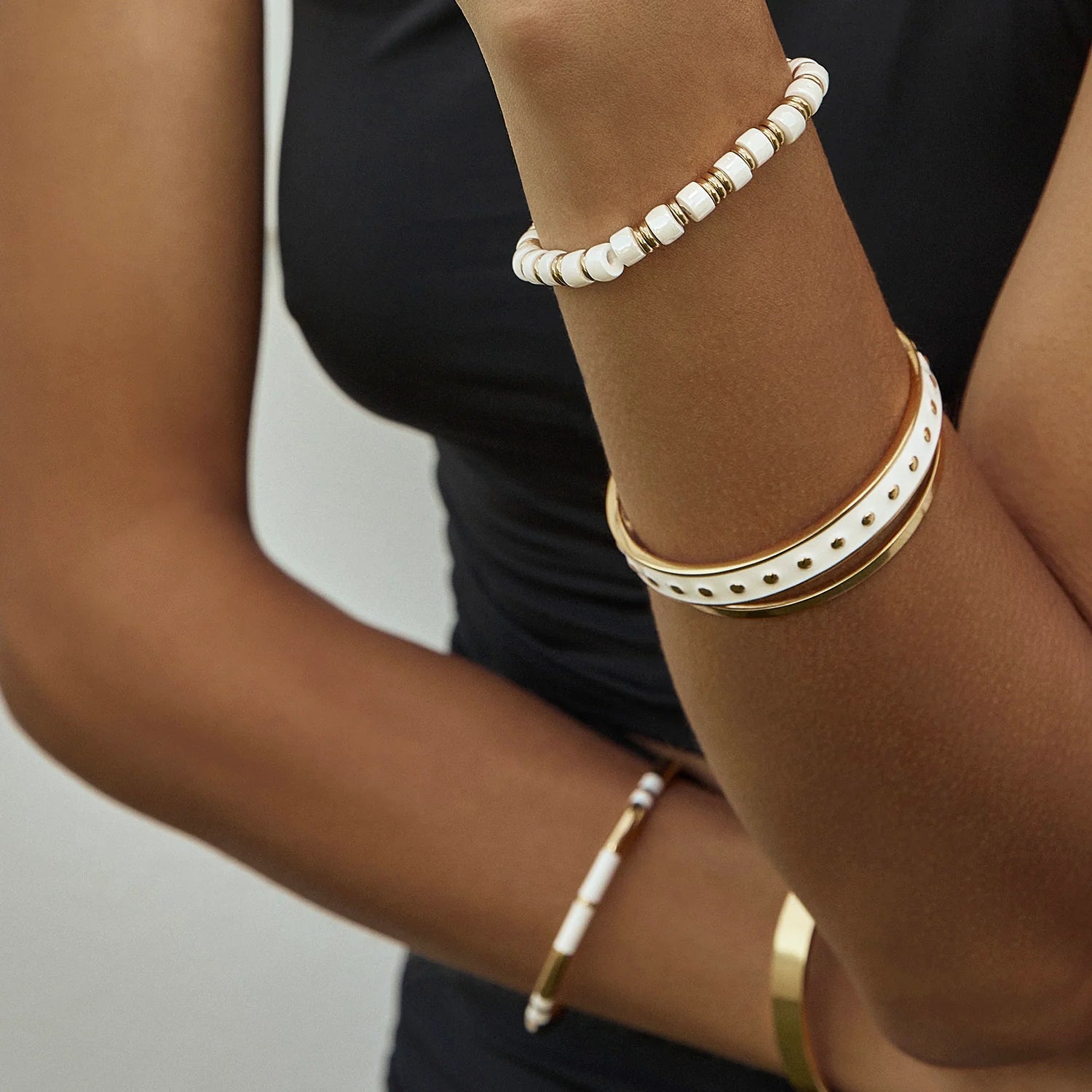 Rebel Gold And Enamel Bracelet