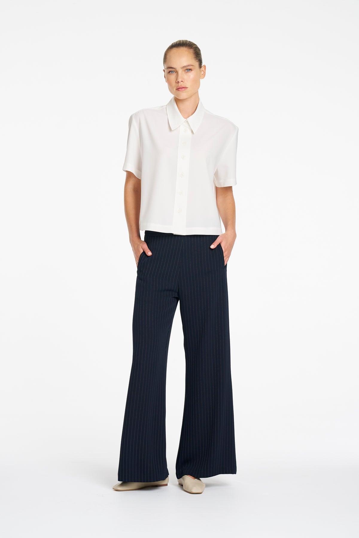 Crop Shirt - Chalk