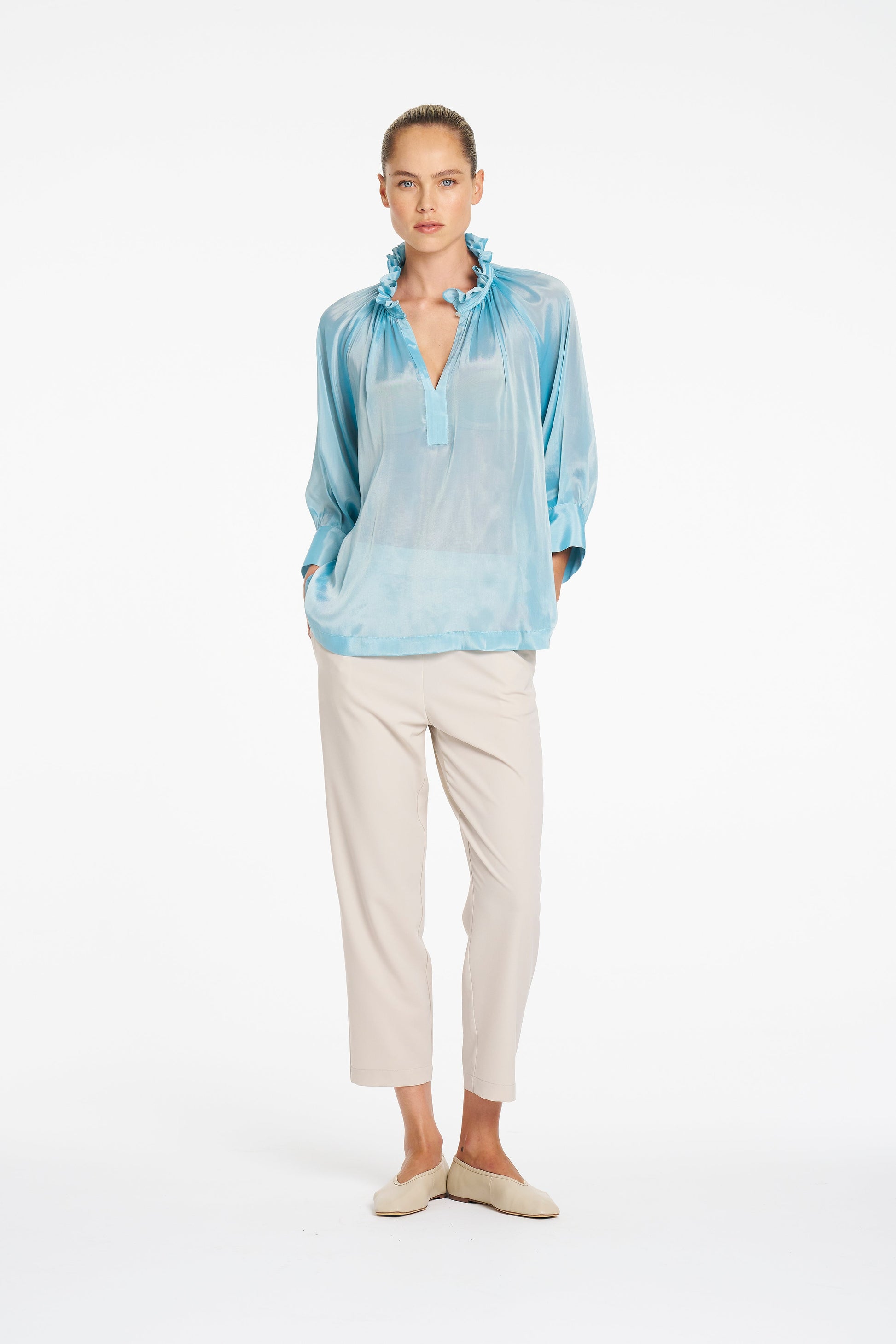 Roman Blouse - Crystal