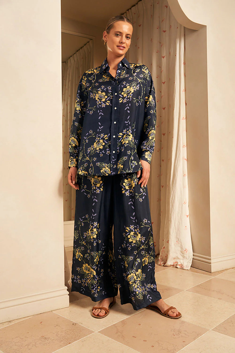 Ella Pant - Jasmine Indigo