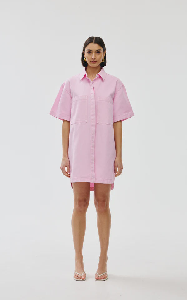 Freya Blush Denim Dress