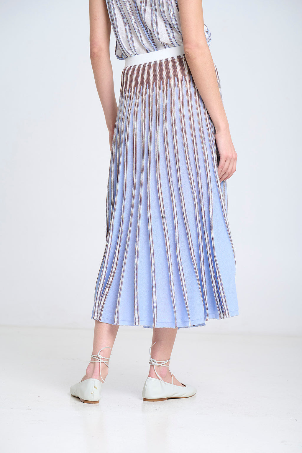 SM Knit Skirt - Sky Blue