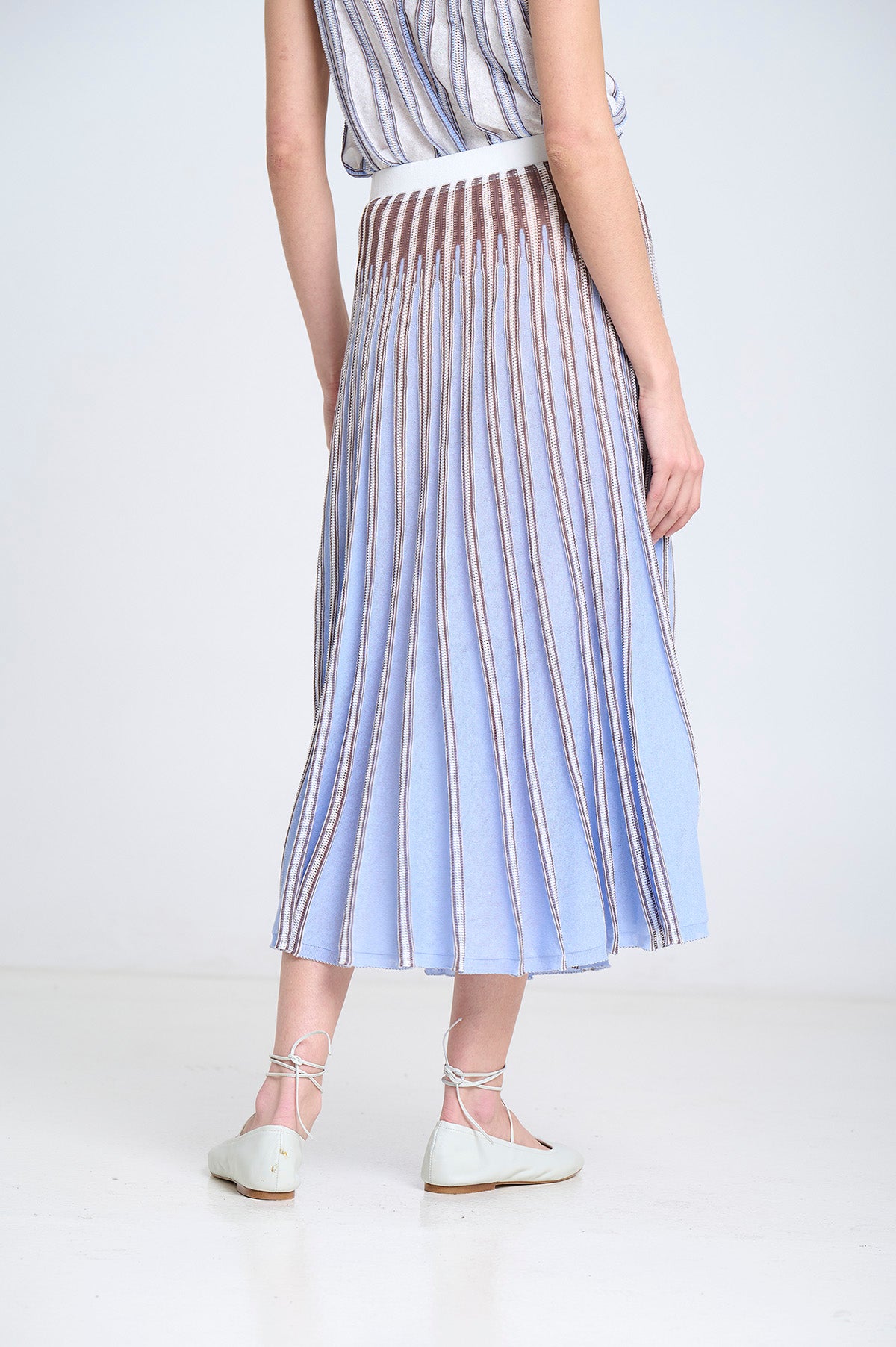 SM Knit Skirt - Sky Blue