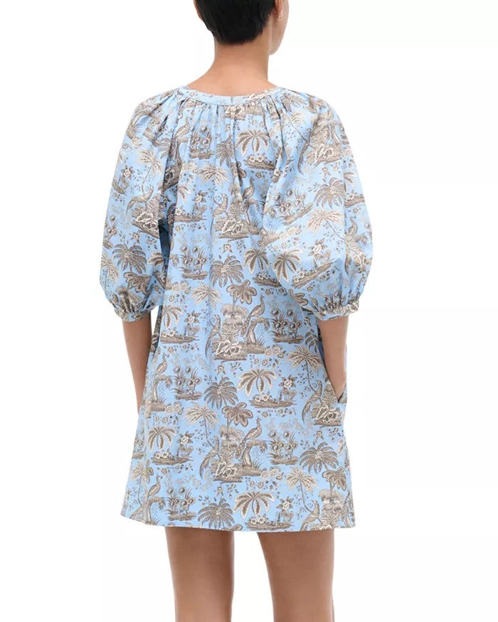 Mini Vincent Dress - Sky Toile