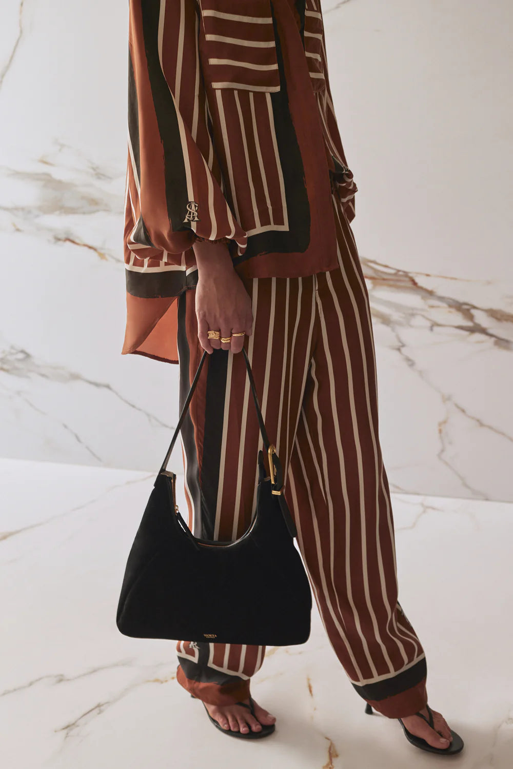 Brixlynn Pants - Cherrywood Stripe