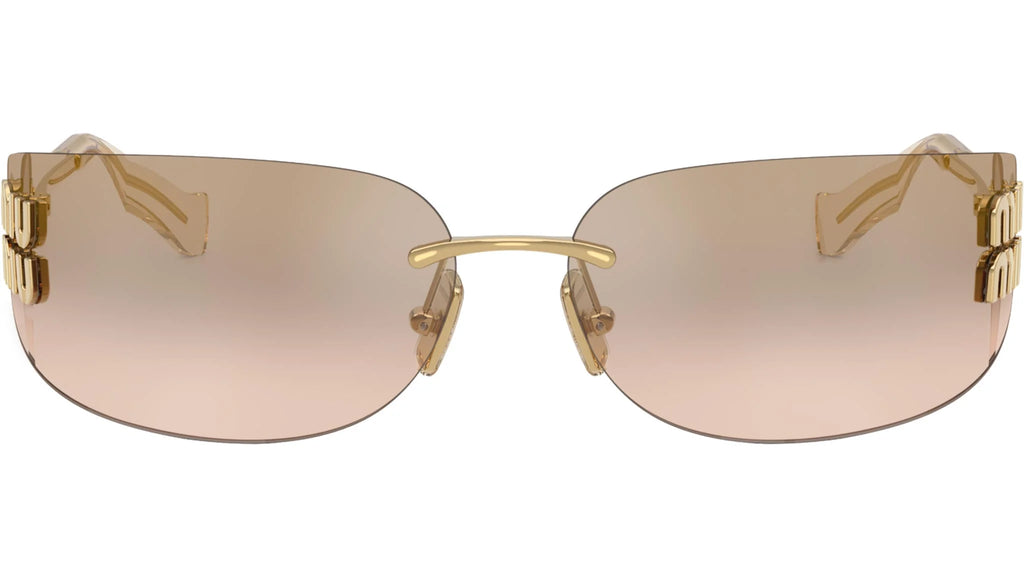 Sunglasses A51S - Gold with Light Brown Bronze