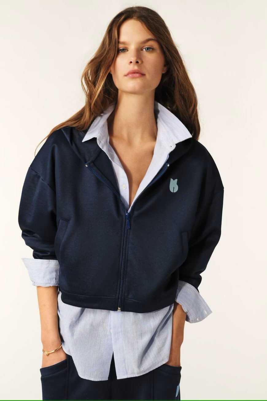 Alma Navy Sweatshirt