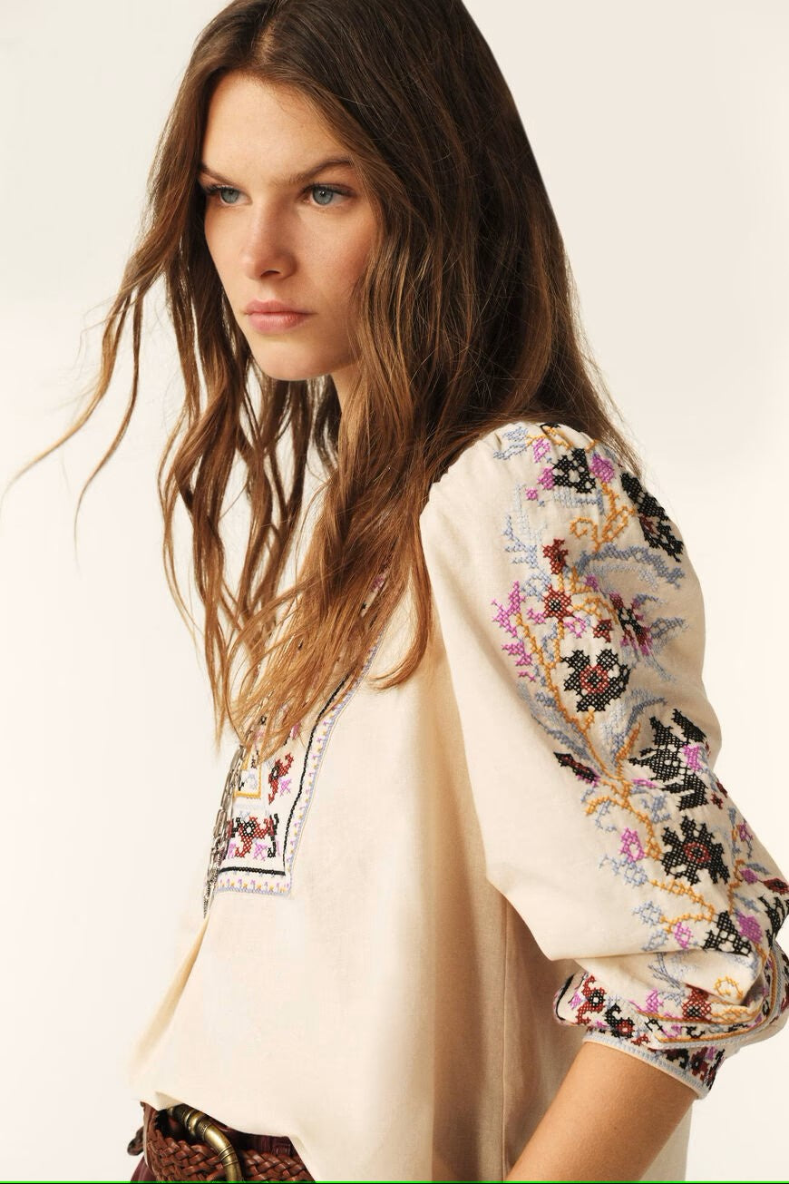 Caloe Crosy Blouse