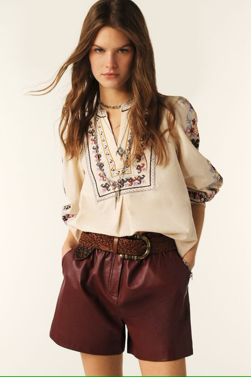 Caloe Crosy Blouse