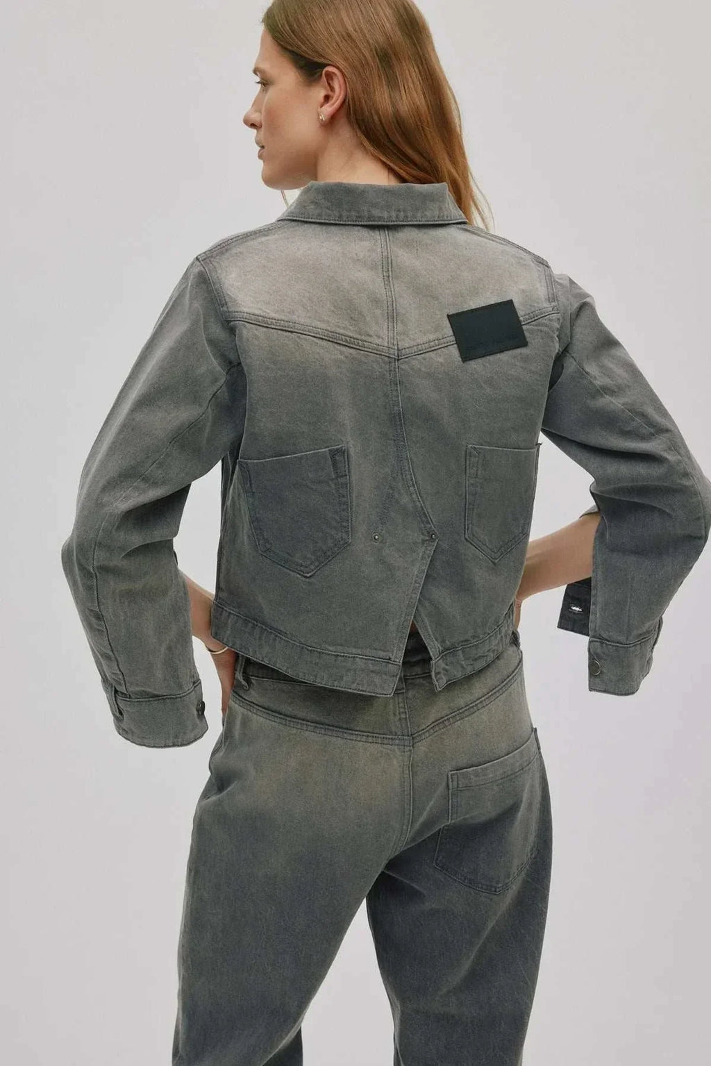 Janny Grey Denim Jacket