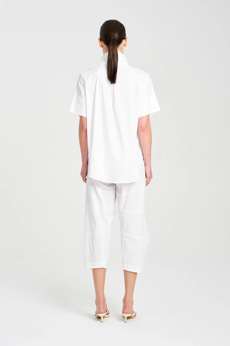 Half Zip Shirt - White