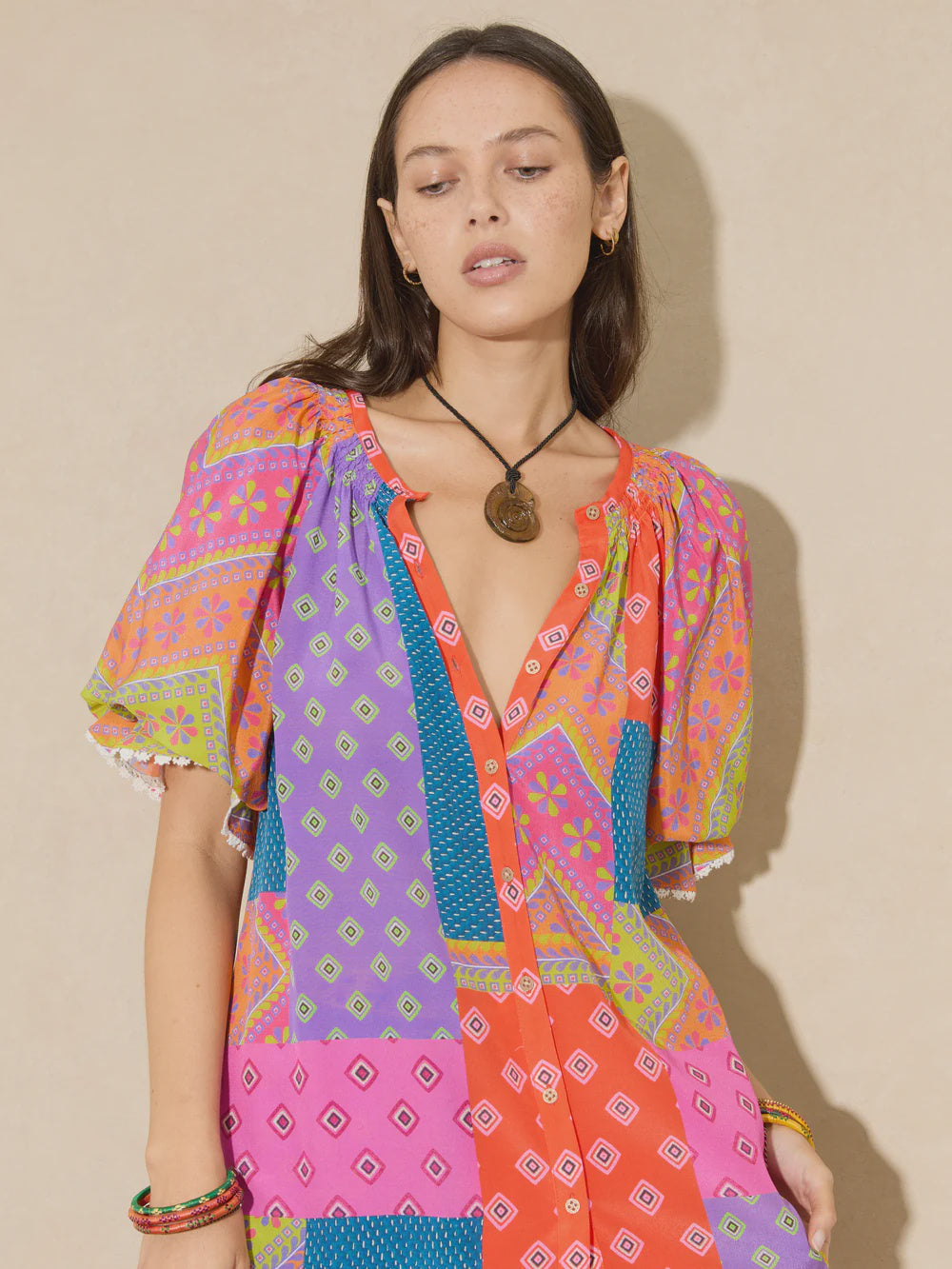 Rani Silk Short Sleeve Blouse