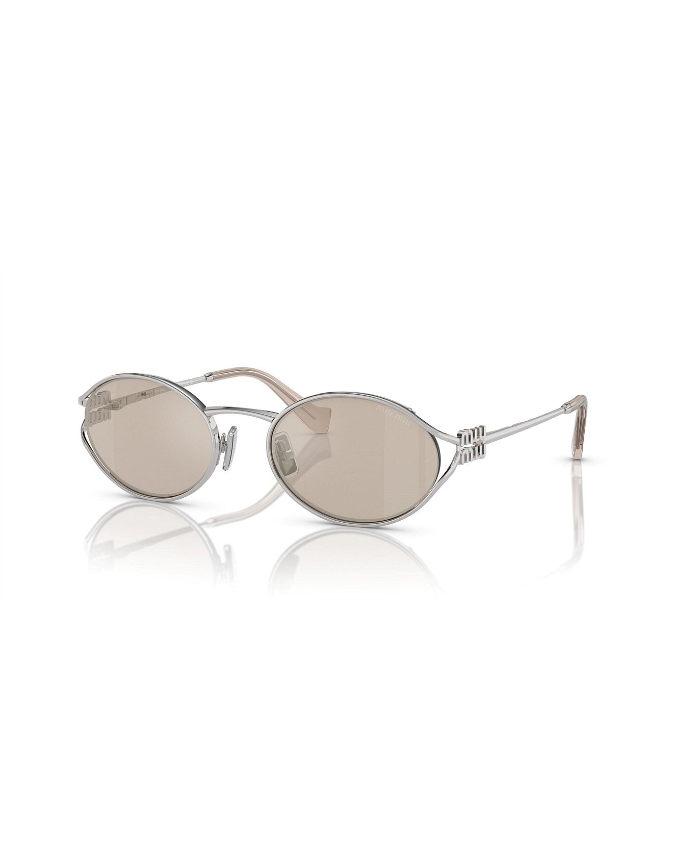 Sunglasses 52YS - Silver w Ivory Mirror