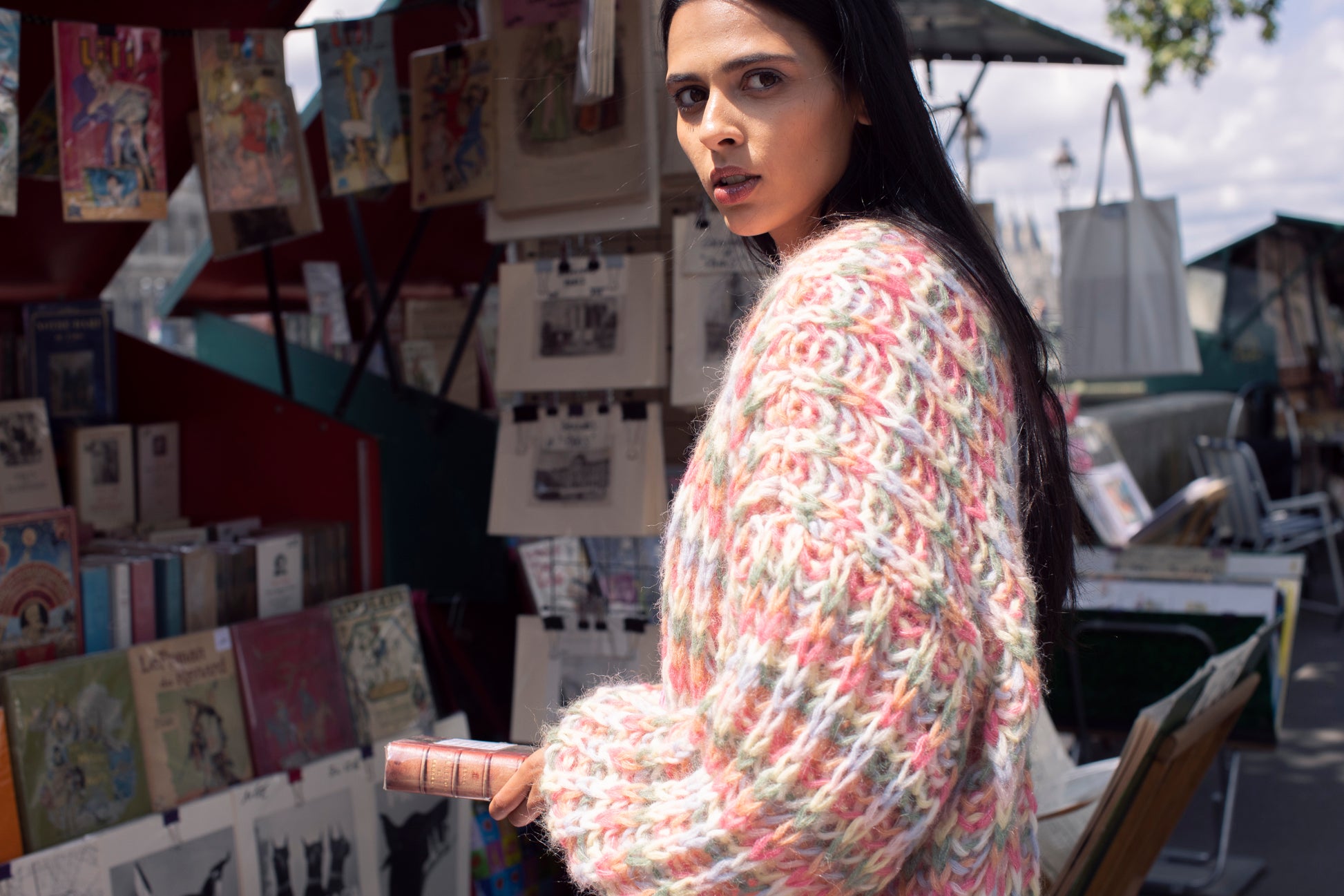 Tricot's Multicolour Alpaca Cardigan