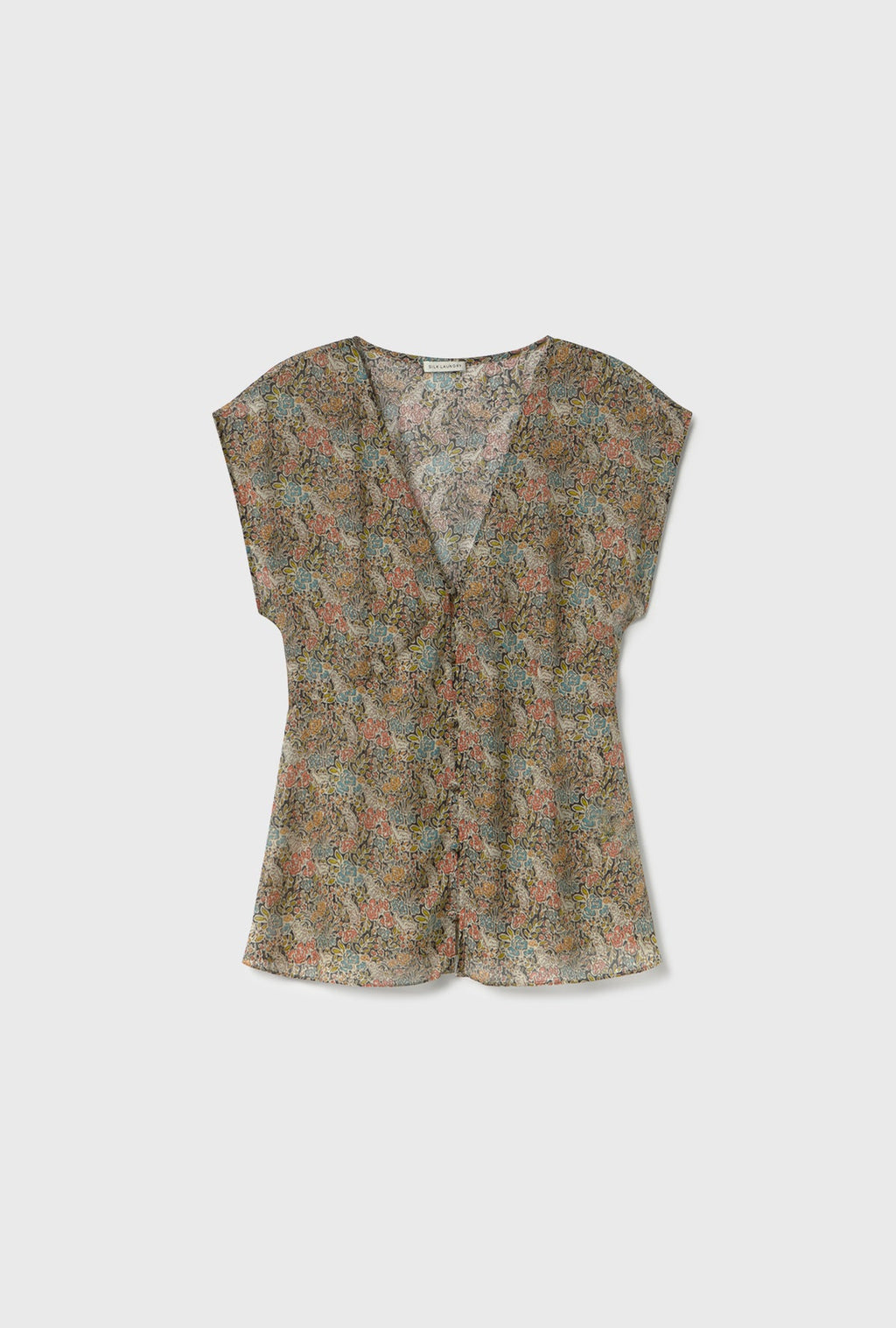 Chiffon V Neck Top Sugar Floral