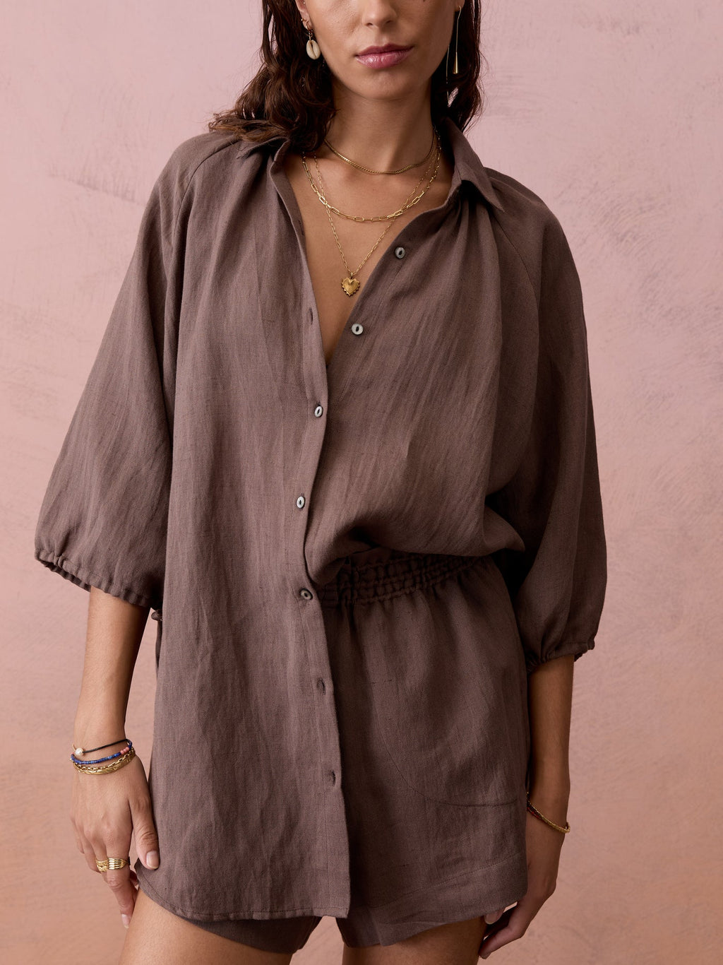 La Ponche Shirt - Mocha