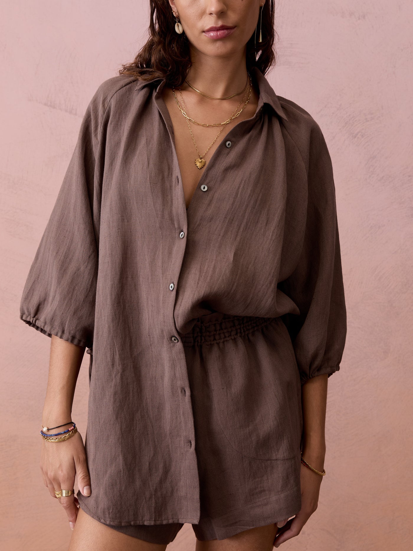La Ponche Shirt - Mocha