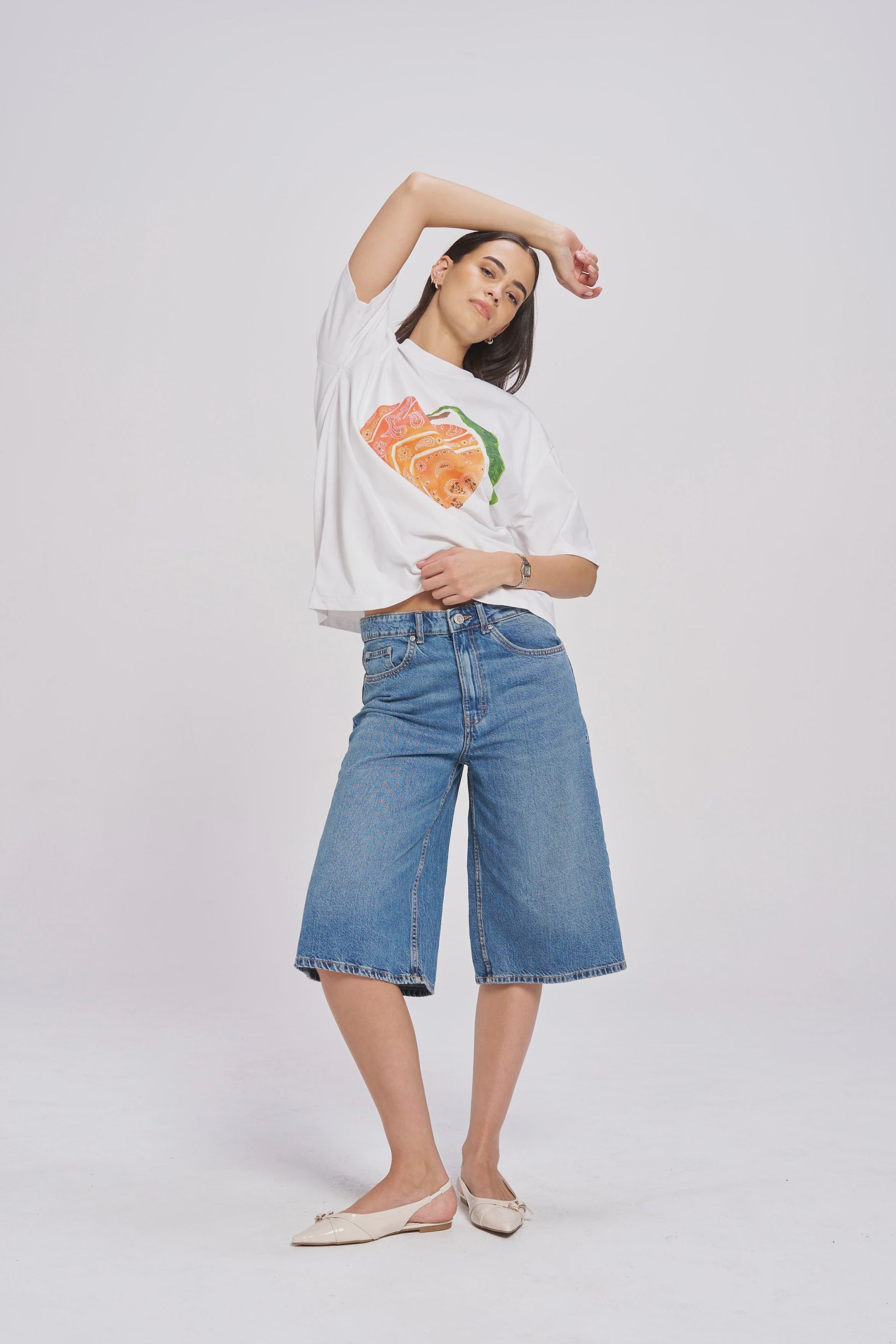 Peach Please Oversized Tee