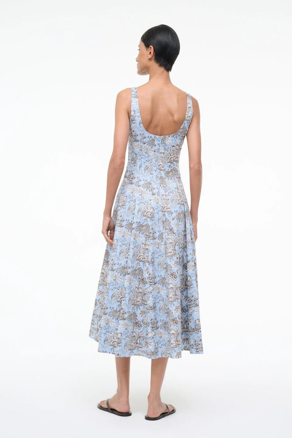 Wells Dress - Sky Toile