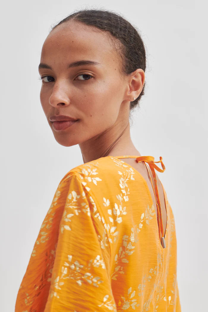 Honesty Gold Printed Dress
