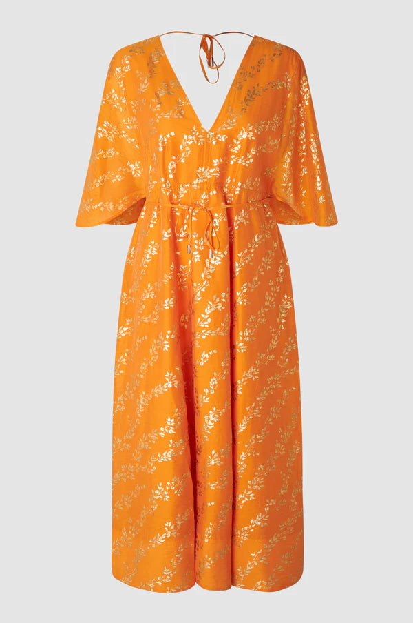 Honesty Gold Printed Dress