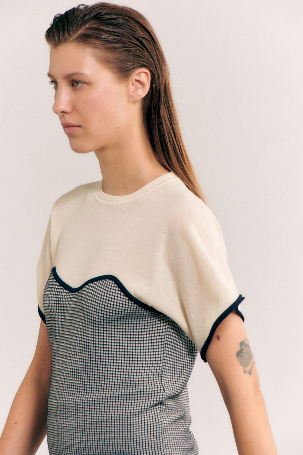 Jacquard Navy/Cream Sweater