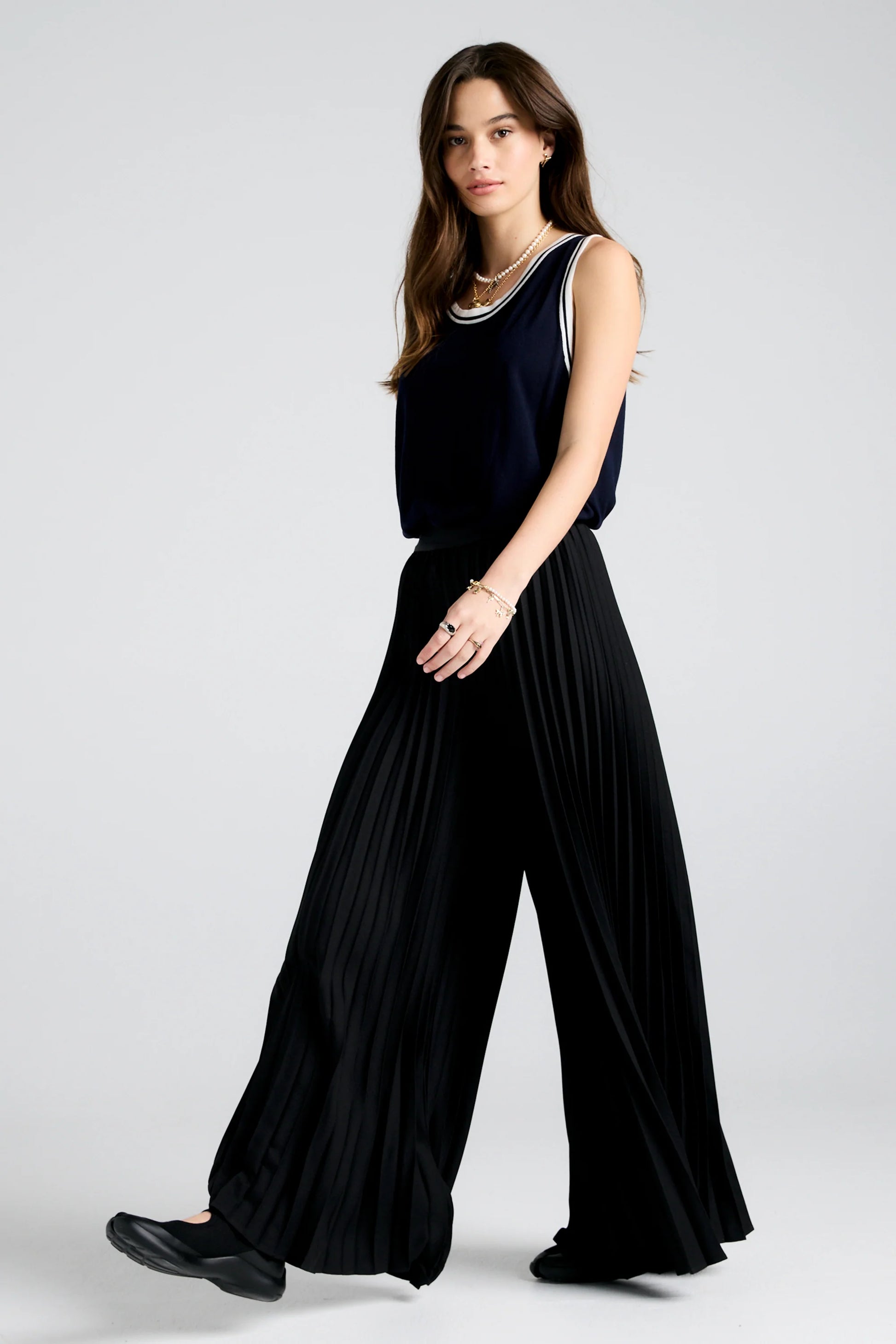 Sunray Pleated Pants