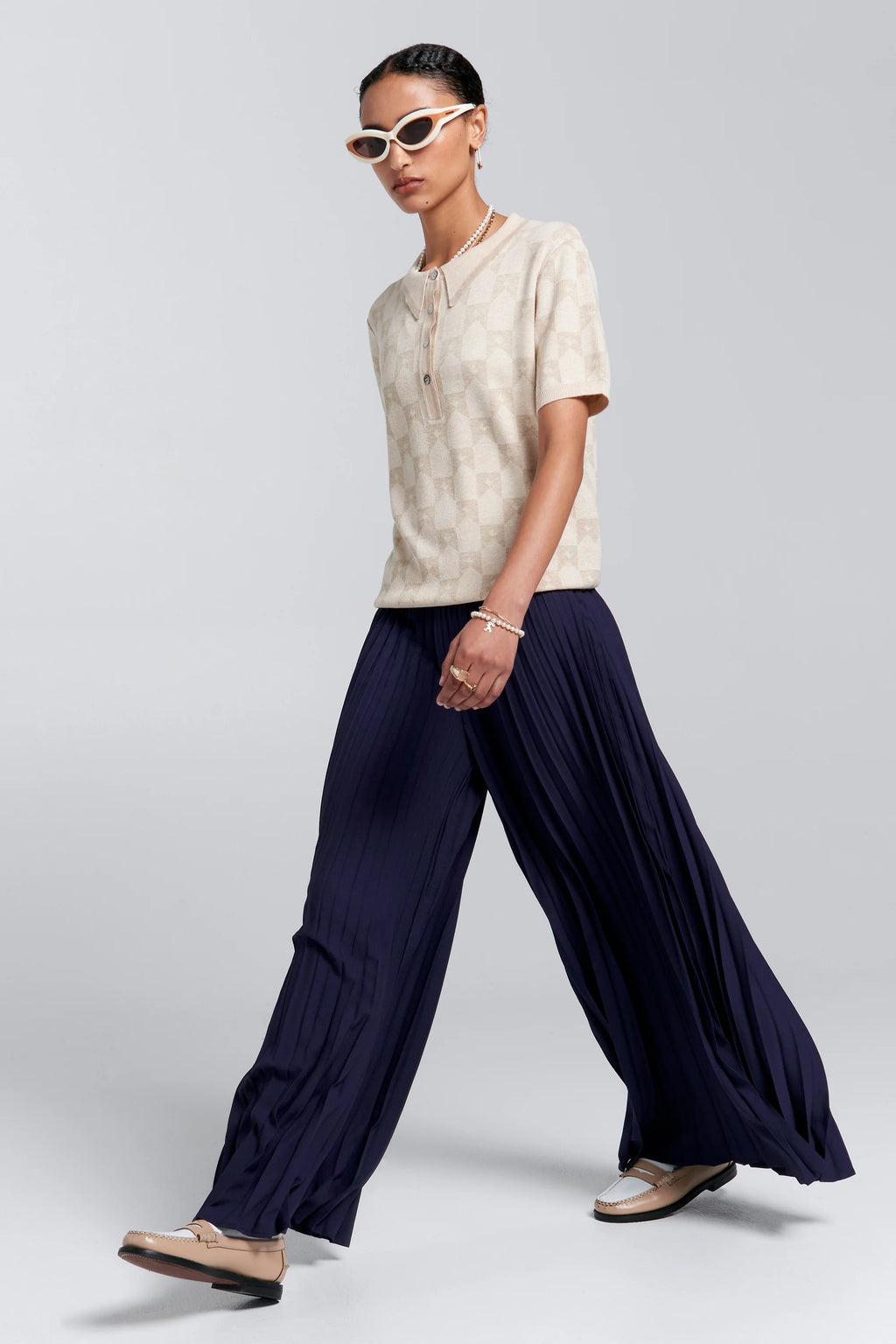 Sunray Pleated Pants