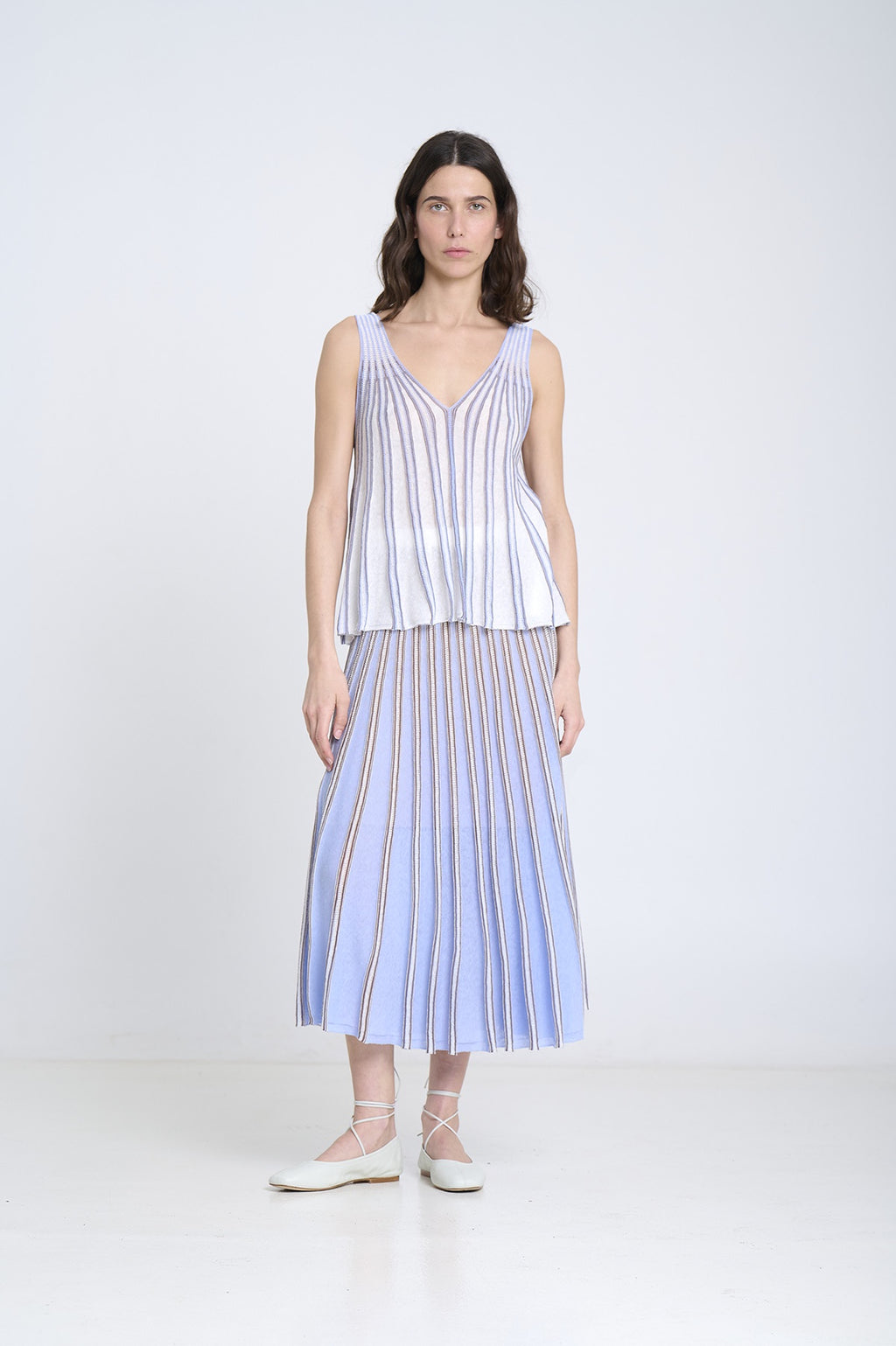 SM Knit Skirt - Sky Blue