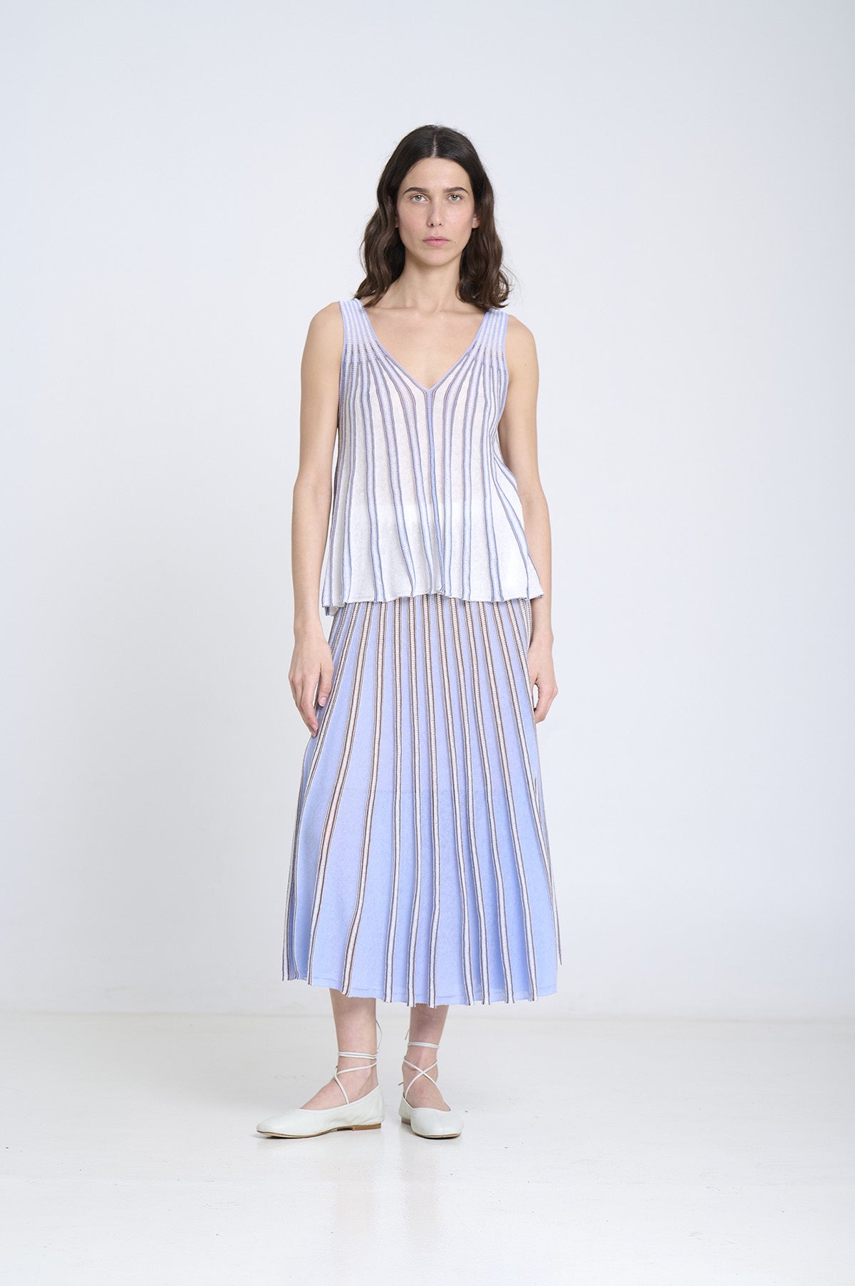 SM Knit Skirt - Sky Blue