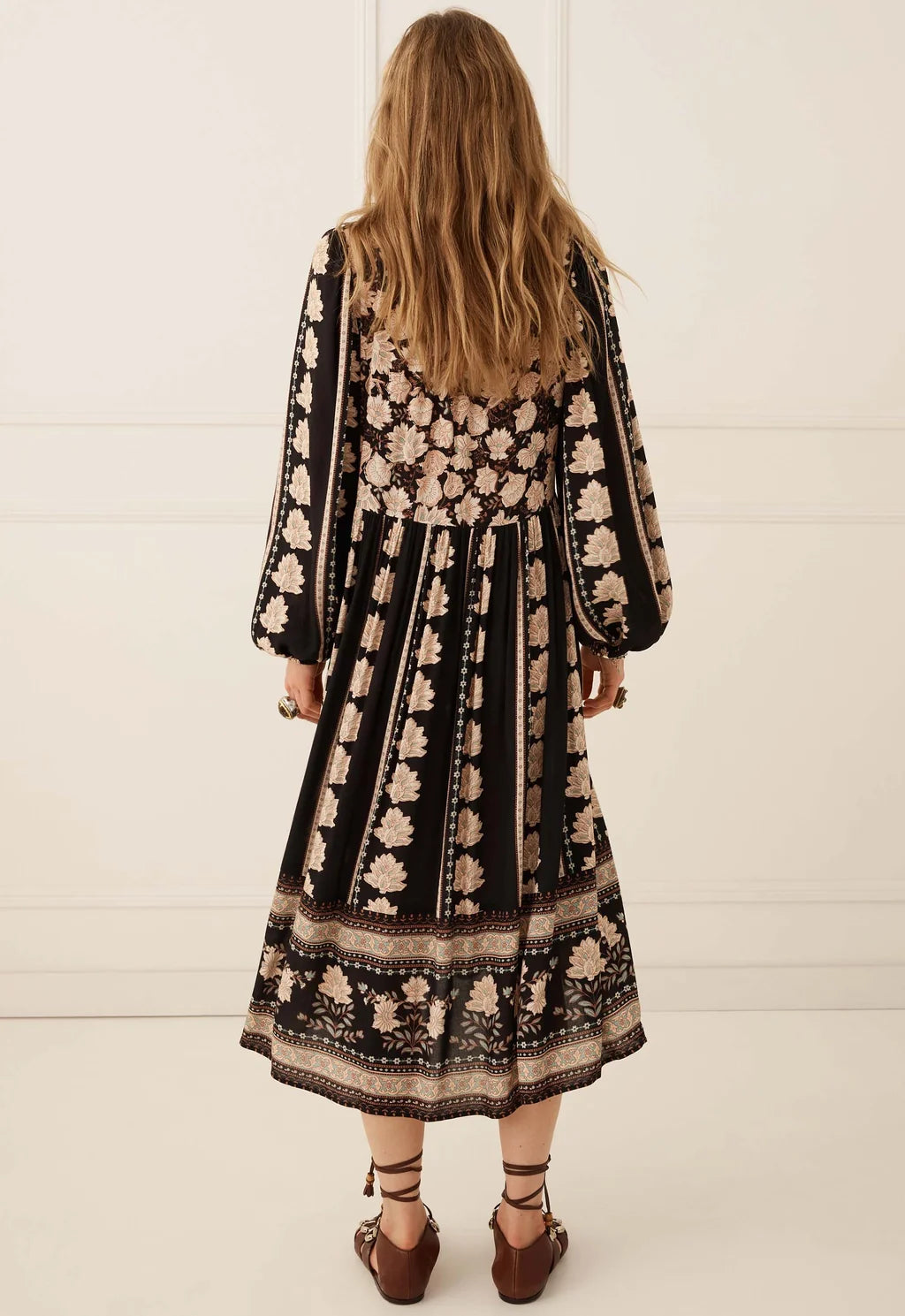 Petalwood Boho Midi Dress